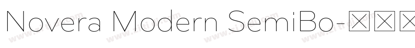 Novera Modern SemiBo字体转换